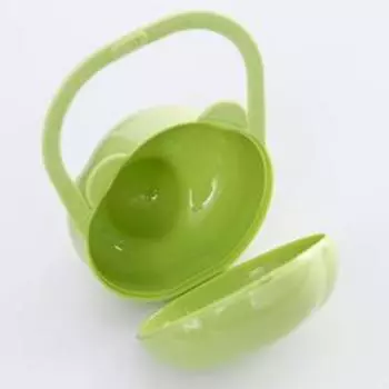 Футляр для детской пустышки «Мишка», цвет салатовый