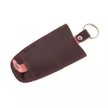 Футляр для ключей, кольцо, цвет бордовый