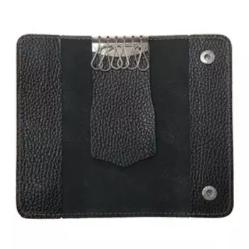 Футляр для ключей, кольцо, цвет чёрный