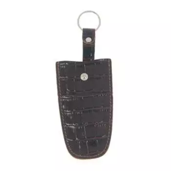 Футляр для ключей, кольцо, цвет коричневый