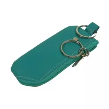 Футляр для ключей на молнии, цвет бирюзовый