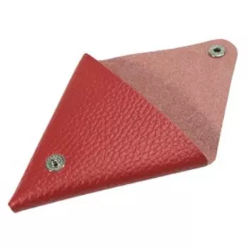 Футляр для монет на кнопке, цвет красный