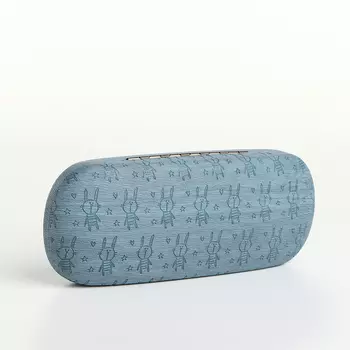 Футляр для очков на хлопушке «Выбражулька», с рисунком, размер 1663.5 см, тёмно-голубой