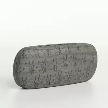 Футляр для очков на хлопушке «Выбражулька», с рисунком, размер 1663.5 см, серый