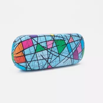 Футляр для очков, 16 × 2,5 × 6 см, цвет голубой