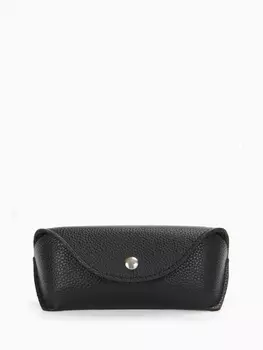 Футляр для очков Bagsland на кнопке, размер 17.556 см, чёрный