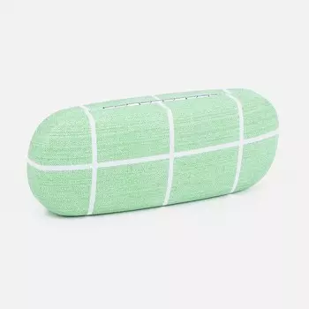 Футляр для очков на хлопушке, длина 16 см, цвет зелёный