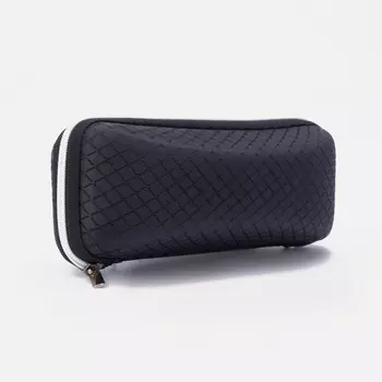 Футляр для очков на молнии, 17 7 5 см, цвет чёрный