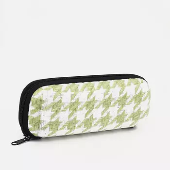 Футляр для очков на молнии, цвет зелёный