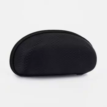 Футляр для очков на молнии, длина 17 см, цвет чёрный