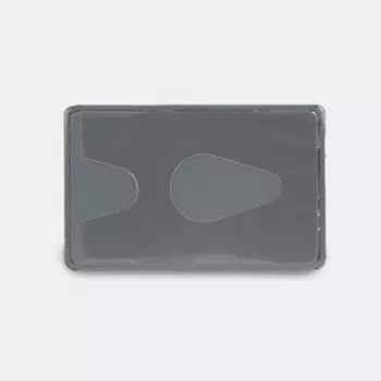 Обложка для проездного, пропуска, с тиснением, чёрная