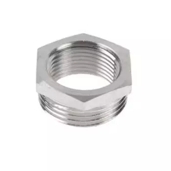 Футорка STI, 1" х 3/4", никелированная латунь