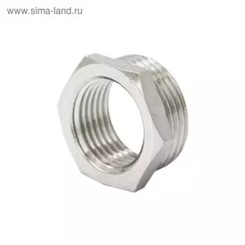 Футорка STI, 2/2" x 1", никелированная латунь