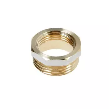 Футорка "СТМ", 2" х 1", внутренняя/наружная резьба, никелированная латунь