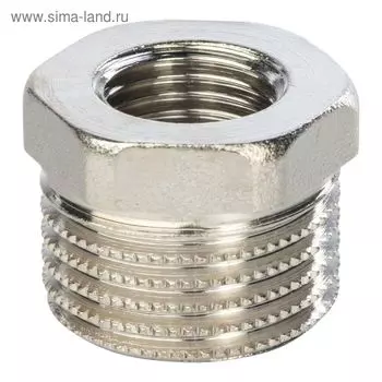 Футорка STOUT SFT-0029-001214, 1/2" x 1/4", никелированная латунь