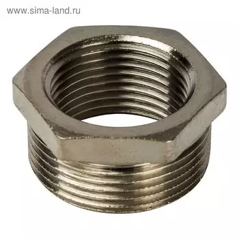 Футорка STOUT SFT-0029-112114, 1 1/2" x 1 1/4", никелированная латунь