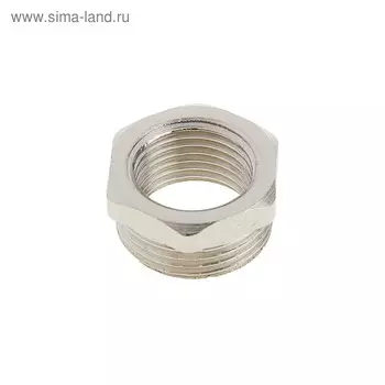 Футорка Valtec, 1/2"х3/4", никелированная латунь