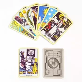 Гадальные карты "Таро Ридер-вэйта" макси, 78 карт, с инструкцией