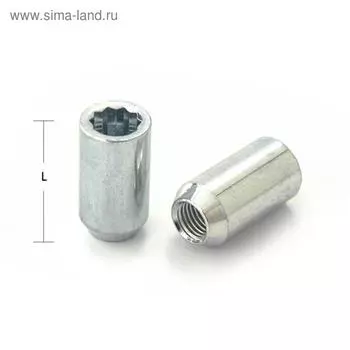 Гайка 1/2", 37, под многогранник, спец. внутр, цинк