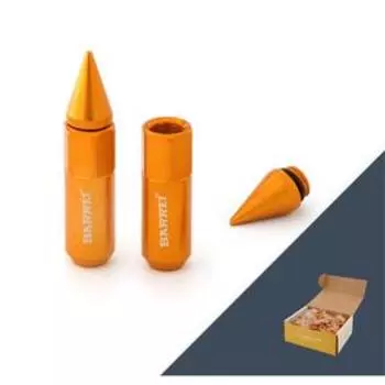 Гайка M12x1,25, 50, hex19, конус, закрытая, золотой, блистер 20 шт