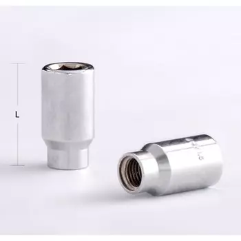 Гайка M12x1,5, 40, под шестигранник, спец. внутр, хром