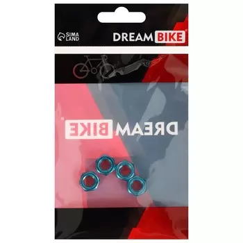 Гайка на ось скейтборда Dream Bike, M8, цвет голубой