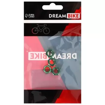 Гайка на ось скейтборда Dream Bike, M8, цвет зелёный