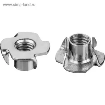 Гайка ЗУБР МАСТЕР, мебельная, забивная, DIN 1624, оцинкованная, М10, 5 кг