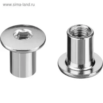 Гайка ЗУБР, эриксона, с плоской головкой, оцинкованная, M6x12мм, 5 кг