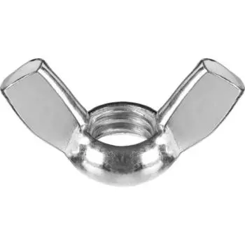 Гайка ЗУБР, барашковая, DIN315, оцинкованная, М5, 6 шт