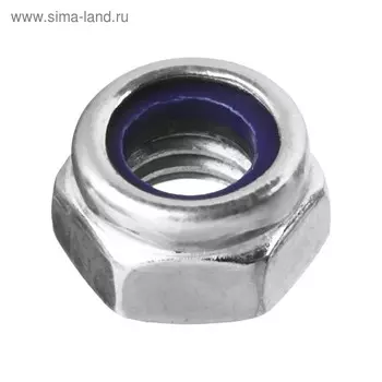 Гайка ЗУБР, со стопорным кольцом, DIN985, оцинкованная, М16, 5 кг