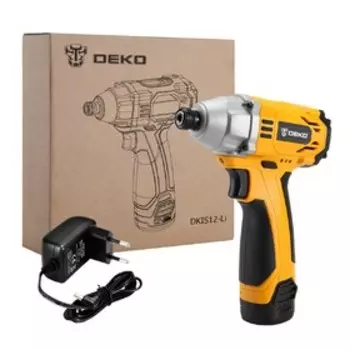 Гайковерт аккумуляторный DEKO DKIS12-Li 063-4105, 2700 об/мин, 1/4", 3200 уд/мин, 100 Нм