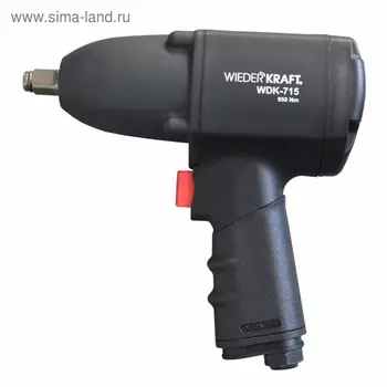 Гайковерт пневматический WIEDERKRAFT WDK-715, ударный, 1/2", 950 Н/м, 10000 об/мин, 6.3бар