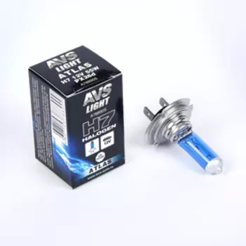 Галогенная лампа AVS ATLAS BOX, H7, 12 В, 55 Вт, 5000К, 1 шт.