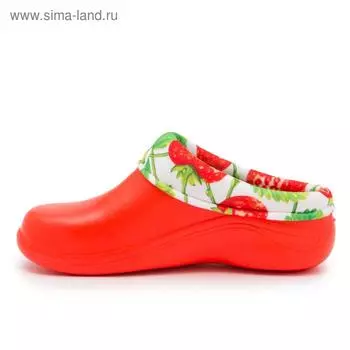 Галоши женские, цвет коралловый/клубника, размер 39-40