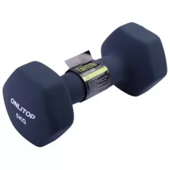 Гантель неопреновая, 5 кг