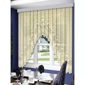 Гардина, размер 350x150 см, цвет крем