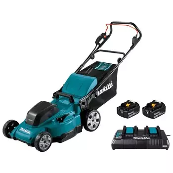 Газонокосилка аккумуляторная Makita DLM480RF, 218 В, 6 Ач, шир./выс. 480/20-100 мм, 62 л