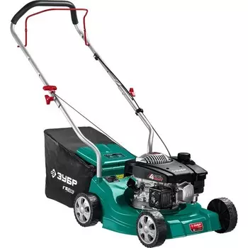Газонокосилка бензиновая ЗУБР ГБС-400, 3.5 л.с., 2600 Вт, скос 45075 мм, 3000 об/мин