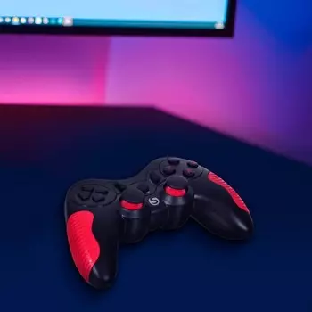 Геймпад SunWind SW-GP200M черный/красный USB Беспроводной (в компл.:подставка для смартфона 102942