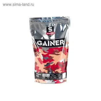 Гейнер SportLine Dynamic Mass, Банан, спортивное питание, 1000 г