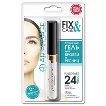 Гель для бровей и ресниц Art-Visage, в блистере, тон прозрачный