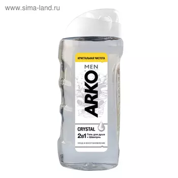 Гель для душа 2 в 1 Arko Men Crystal «Уход и восстановление», 260 мл