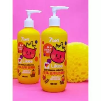 Гель для душа 7DAYS LIKEE с арбузом и ананасом, 400 мл