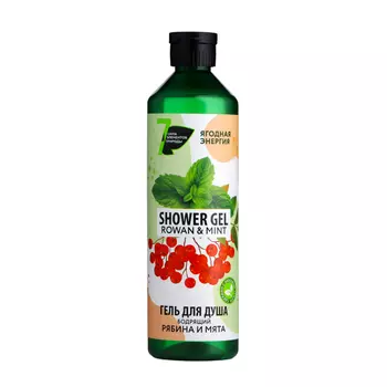 Гель для душа бодрящий "Сила 7 Элементов природы" Рябина & Мята, 500 мл
