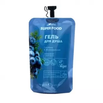 Гель для душа Caf mimi «Увлажнение и смягчение», с голубикой и можжевельником, 100 мл