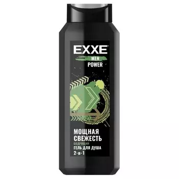 Гель для душа Exxe Men Power «Мощная свежесть», 2 в 1, бодрящий, 400 мл