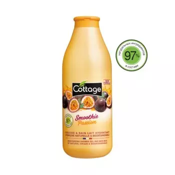 Гель для душа и пена для ванны 2 в 1 Cottage Smoothie Passiom «Маракуйя», 750 мл