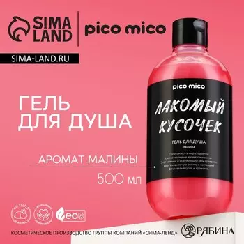 Гель для душа женский «Лакомый кусочек», 500 мл, аромат малины, PICO MIСO