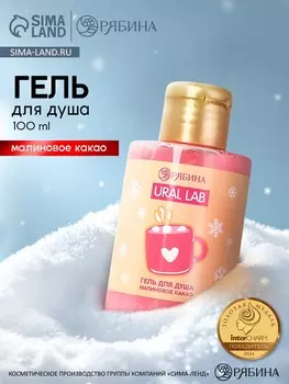 Гель для душа «Малиновое какао», 100 мл, URAL LAB